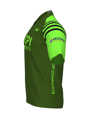 Podiumwear Men's Silver Short Sleeve MTB Jersey - New Fabric 2025!