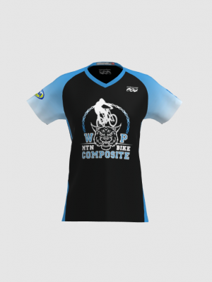Podiumwear Women's Silver Short Sleeve MTB Jersey - NEW FABRIC 2025!
