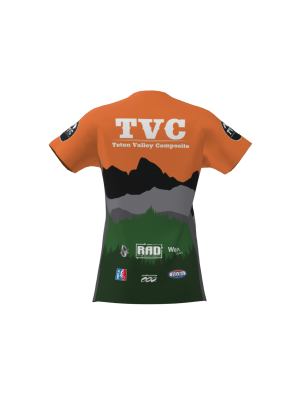 Podiumwear Women's Silver Short Sleeve MTB Jersey - NEW FABRIC 2025!
