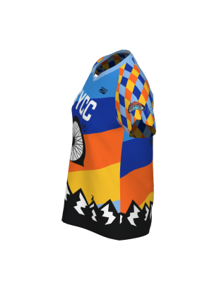 Podiumwear Women's Silver Short Sleeve MTB Jersey - NEW FABRIC 2025!