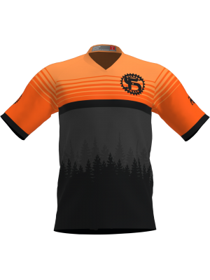 Podiumwear Men's Silver Short Sleeve MTB Jersey - New Fabric 2025!