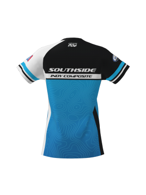 Podiumwear Women's Silver Short Sleeve MTB Jersey - NEW FABRIC 2025!