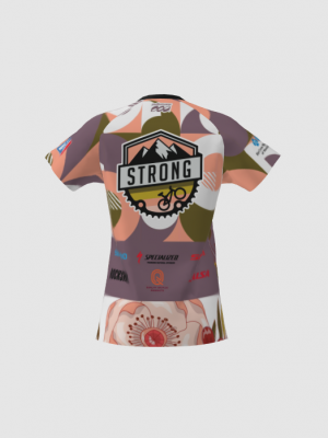 Podiumwear Women's Silver Short Sleeve MTB Jersey - NEW FABRIC 2025!