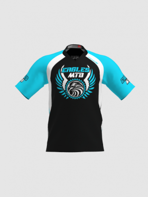Podiumwear Men's Silver Short Sleeve MTB Jersey - New Fabric 2025!