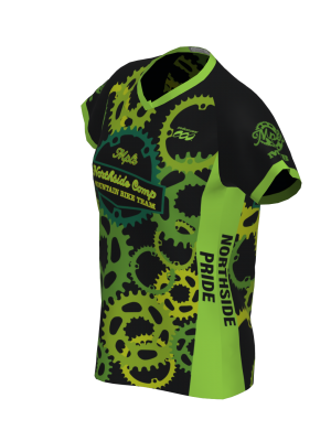 Podiumwear Women's Silver Short Sleeve MTB Jersey - NEW FABRIC 2025!