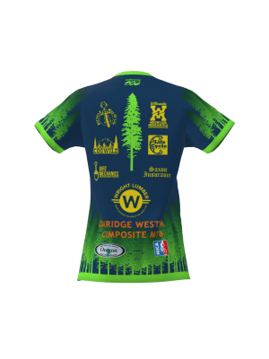 Podiumwear Women's Silver Short Sleeve MTB Jersey - NEW FABRIC 2025!