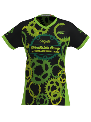 Podiumwear Women's Silver Short Sleeve MTB Jersey - NEW FABRIC 2025!