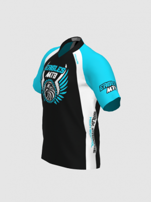 Podiumwear Men's Silver Short Sleeve MTB Jersey - New Fabric 2025!