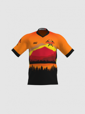 Podiumwear Men's Silver Short Sleeve MTB Jersey - New Fabric 2025!