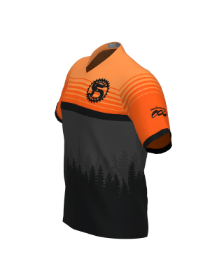 Podiumwear Men's Silver Short Sleeve MTB Jersey - New Fabric 2025!