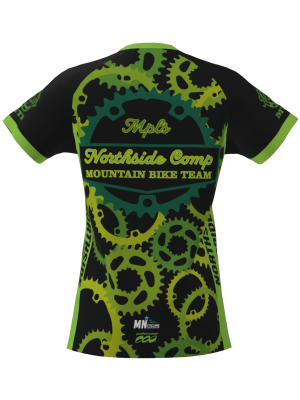 Podiumwear Women's Silver Short Sleeve MTB Jersey - NEW FABRIC 2025!