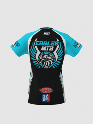 Podiumwear Women's Silver Short Sleeve MTB Jersey - NEW FABRIC 2025!