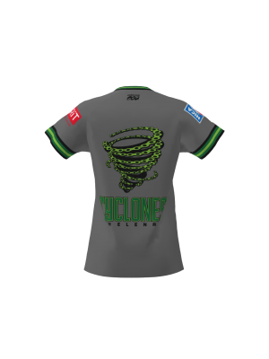 Podiumwear Women's Silver Short Sleeve MTB Jersey - NEW FABRIC 2025!