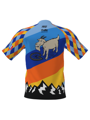 Podiumwear Men's Silver Short Sleeve MTB Jersey - New Fabric 2025!
