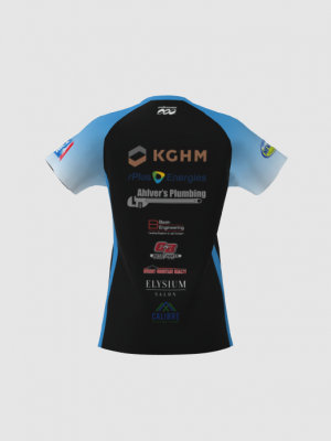 Podiumwear Women's Silver Short Sleeve MTB Jersey - NEW FABRIC 2025!