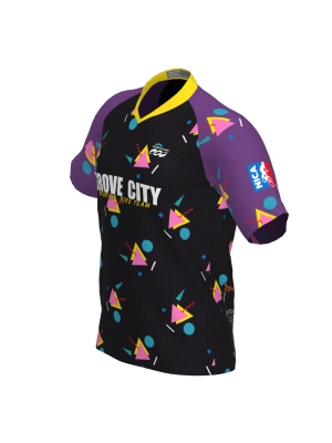 Podiumwear Men's Silver Short Sleeve MTB Jersey - New Fabric 2025!