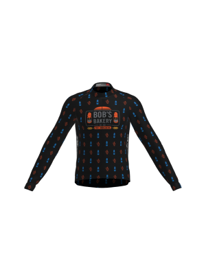 Podiumwear Men's Gold Merino Wool Long Sleeve Jersey