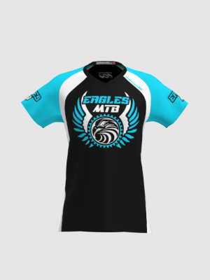 Podiumwear Women's Silver Short Sleeve MTB Jersey - NEW FABRIC 2025!