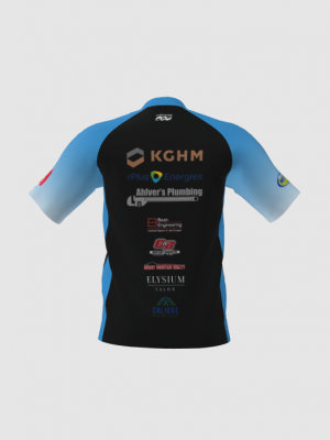 Podiumwear Men's Silver Short Sleeve MTB Jersey - New Fabric 2025!