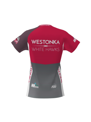 Podiumwear Women's Silver Short Sleeve MTB Jersey - NEW FABRIC 2025!