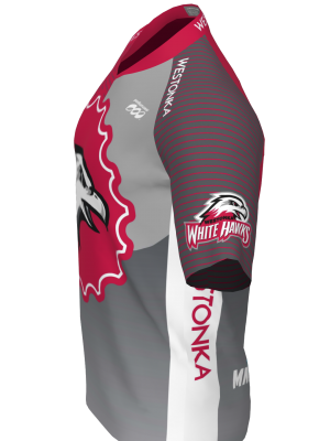 Podiumwear Men's Silver Short Sleeve MTB Jersey - New Fabric 2025!