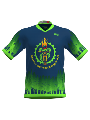 Podiumwear Men's Silver Short Sleeve MTB Jersey - New Fabric 2025!