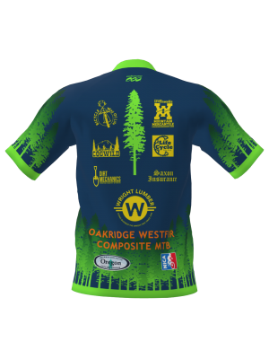Podiumwear Men's Silver Short Sleeve MTB Jersey - New Fabric 2025!