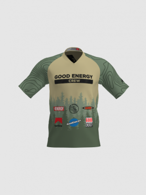 Podiumwear Men's Silver Short Sleeve MTB Jersey - New Fabric 2025!