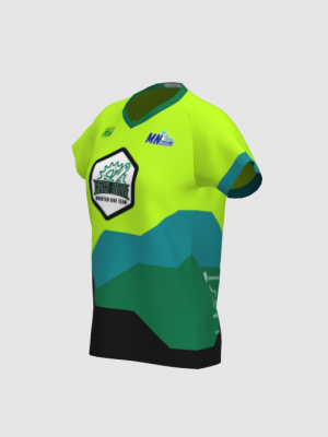 Podiumwear Women's Silver Short Sleeve MTB Jersey - NEW FABRIC 2025!