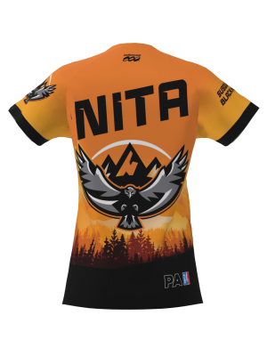 Podiumwear Women's Silver Short Sleeve MTB Jersey - NEW FABRIC 2025!