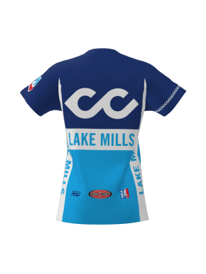 Podiumwear Women's Silver Short Sleeve MTB Jersey - NEW FABRIC 2025!
