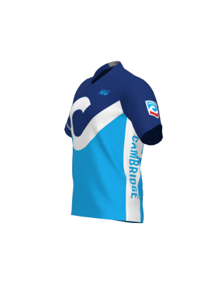 Podiumwear Men's Silver Short Sleeve MTB Jersey - New Fabric 2025!