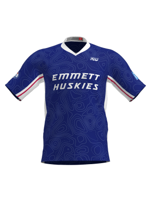 Podiumwear Men's Silver Short Sleeve MTB Jersey - New Fabric 2025!
