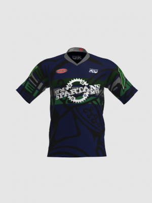 Podiumwear Men's Silver Short Sleeve MTB Jersey - New Fabric 2025!