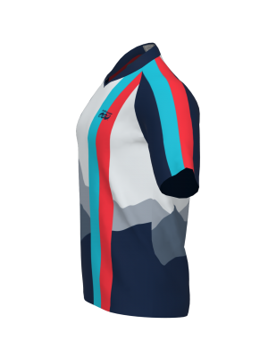 Podiumwear Men's Silver Short Sleeve MTB Jersey - New Fabric 2025!