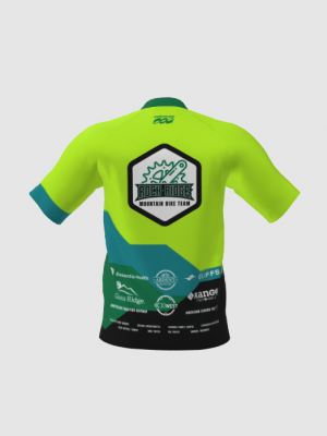 Podiumwear Men's Silver Short Sleeve MTB Jersey - New Fabric 2025!