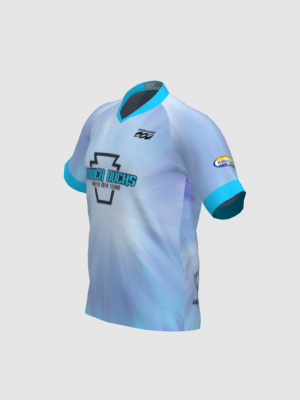 Podiumwear Men's Silver Short Sleeve MTB Jersey - New Fabric 2025!