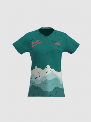 Podiumwear Women's Silver Short Sleeve MTB Jersey - NEW FABRIC 2025!