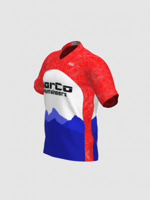 Podiumwear Men's Silver Short Sleeve MTB Jersey - New Fabric 2025!