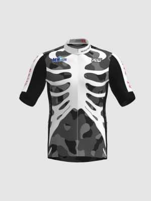 Podiumwear Men's Silver Full Zip Jersey