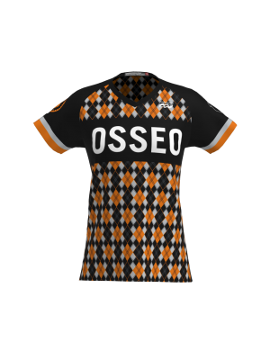 Podiumwear Women's Silver Short Sleeve MTB Jersey - NEW FABRIC 2025!