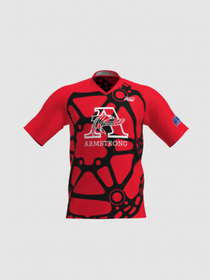 Podiumwear Men's Silver Short Sleeve MTB Jersey - New Fabric 2025!