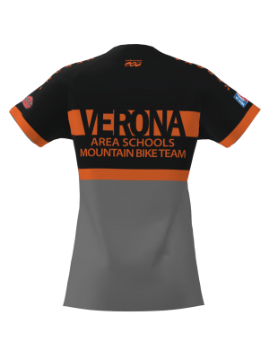 Podiumwear Women's Silver Short Sleeve MTB Jersey - NEW FABRIC 2025!