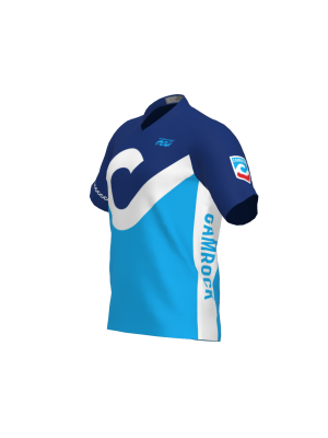 Podiumwear Men's Silver Short Sleeve MTB Jersey - New Fabric 2025!