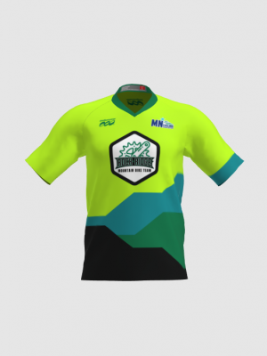 Podiumwear Men's Silver Short Sleeve MTB Jersey - New Fabric 2025!