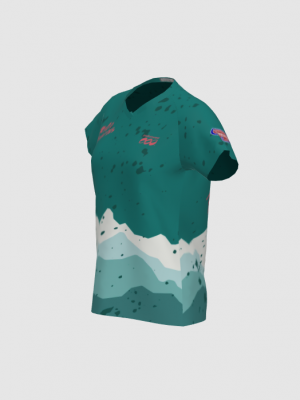 Podiumwear Women's Silver Short Sleeve MTB Jersey - NEW FABRIC 2025!