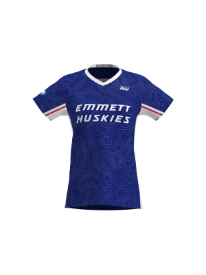 Podiumwear Women's Silver Short Sleeve MTB Jersey - NEW FABRIC 2025!