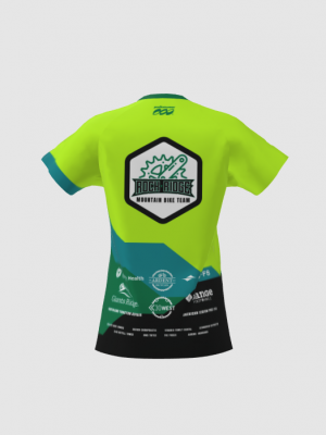 Podiumwear Women's Silver Short Sleeve MTB Jersey - NEW FABRIC 2025!