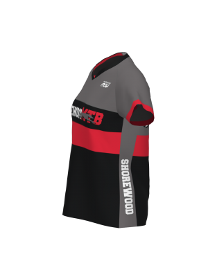 Podiumwear Women's Silver Short Sleeve MTB Jersey - NEW FABRIC 2025!