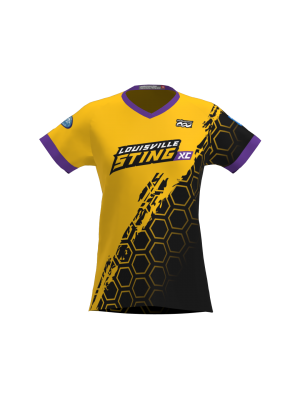 Podiumwear Women's Silver Short Sleeve MTB Jersey - NEW FABRIC 2025!